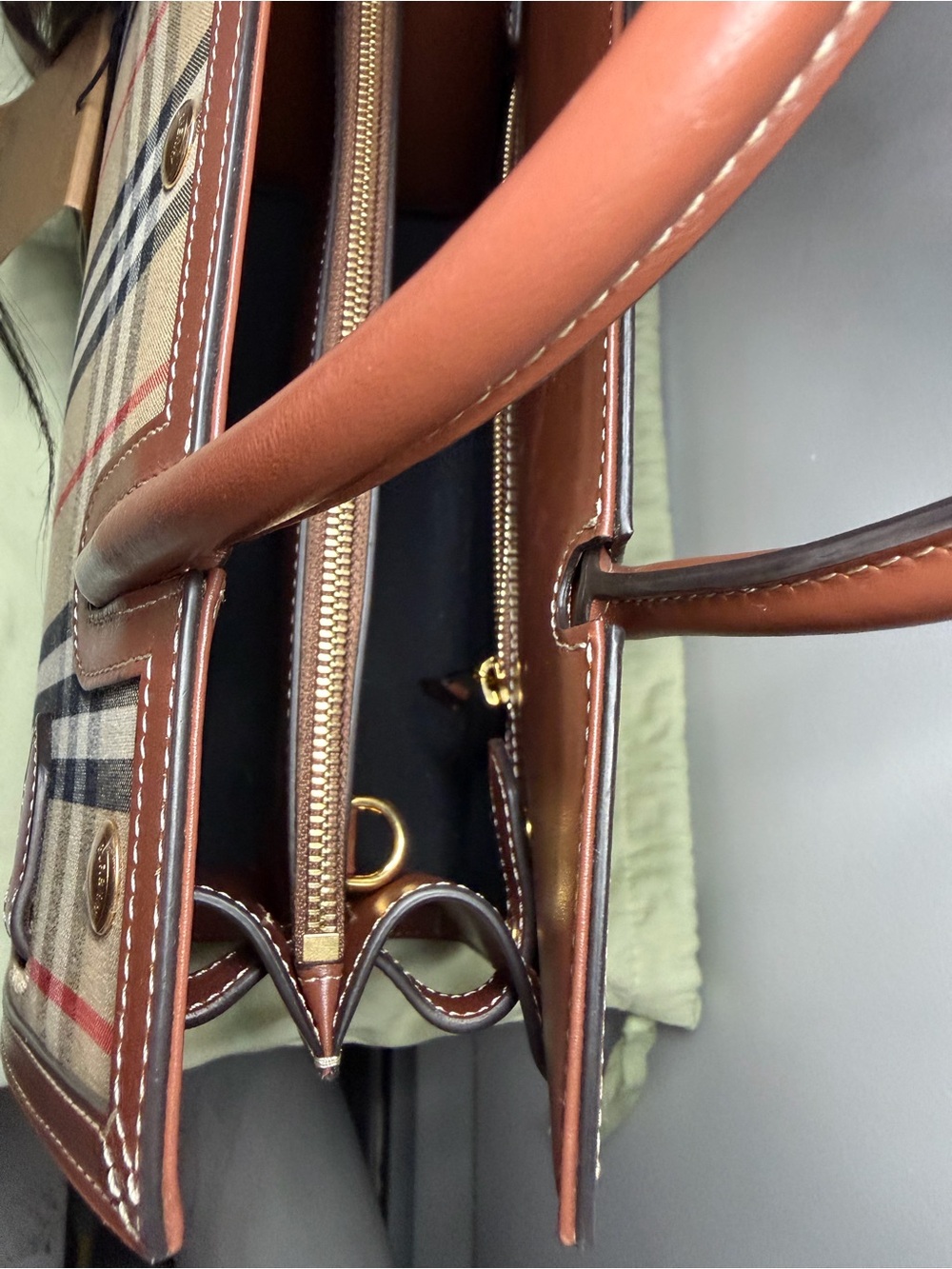 Burberry Small Title Bag Vintage Check NWT | Featured on HBO Succession - Picture 6 of 14